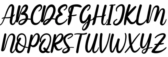 Afire Love Personal Use Font UPPERCASE