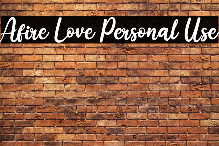 Afire Love Personal Use Example 1