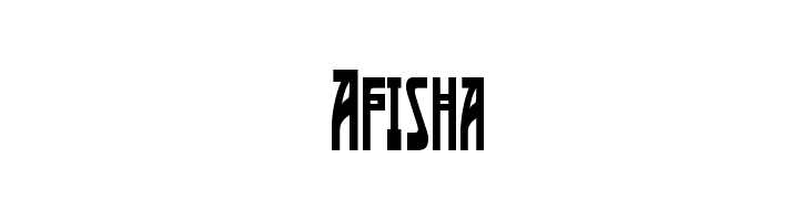 Afisha  font caratteri gratis