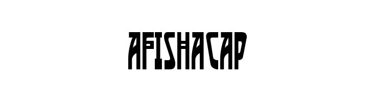 AfishaCap  Free Fonts Download