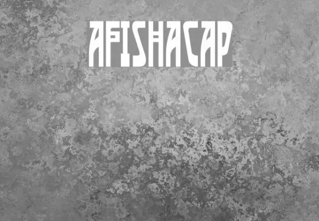 AfishaCap Font examples