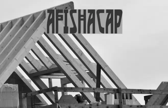 AfishaCap Font examples