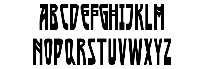 AfishaCap Font LOWERCASE