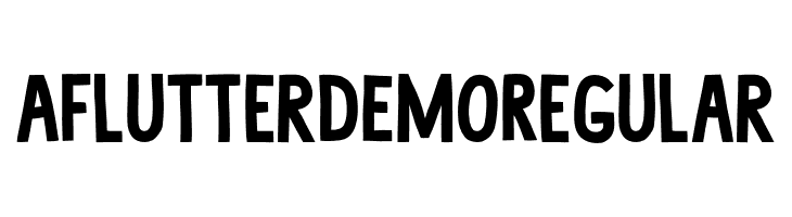 Aflutter DEMO Regular  font caratteri gratis
