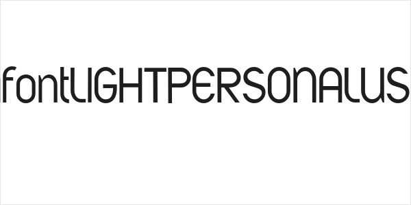 AfontLIGHTPERSONALUSE Logo
