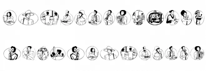 AfricEggs フォント 大文字