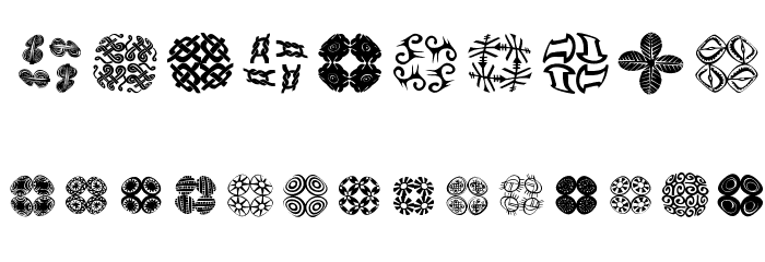 AfricQuattroRoundInvers Font OTHER CHARS