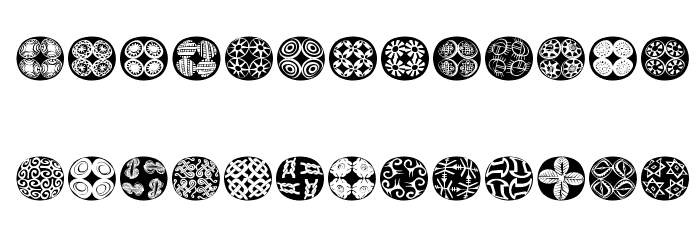 AfricQuattroRoundInvers Font LOWERCASE