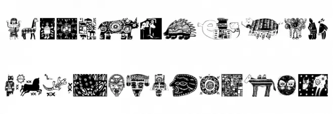 AfricaArt Fonte MAIÚSCULAS