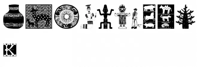 AfricaArtTwo Font OTHER CHARS