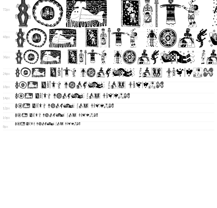 AfricaArtTwo Waterfall