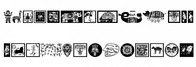 AfricaArt Caratteri MINUSCOLO