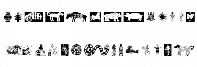 Africain Schriftart Groß
