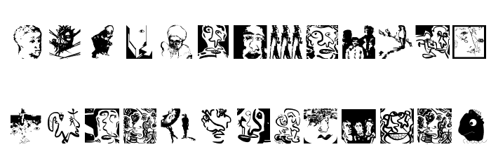 AfricainBatsOSix Font LOWERCASE