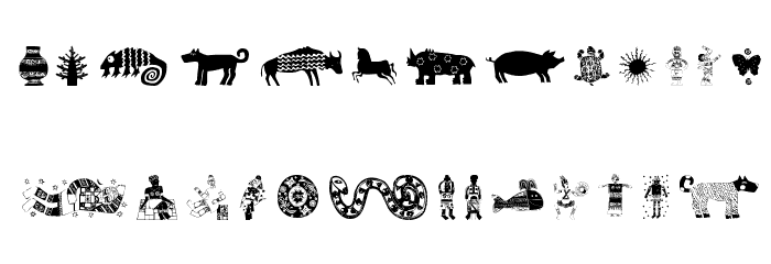 Africain Font LOWERCASE
