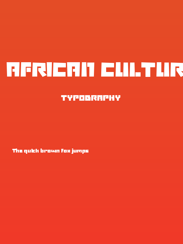 African Culture Poster