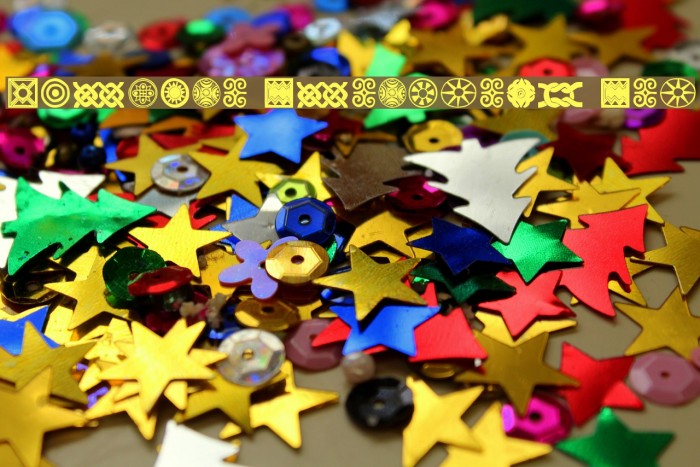 African Ornaments One Font examples