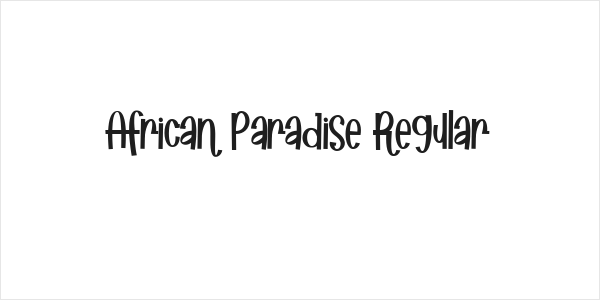 African Paradise Regular Logo