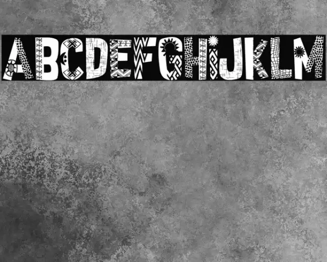 African Style Font examples