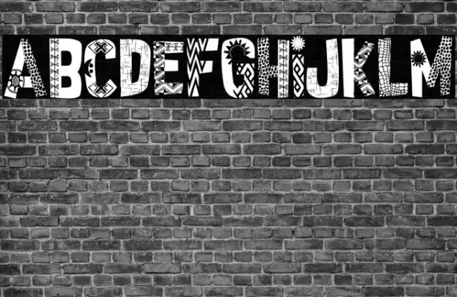 African Style Font examples