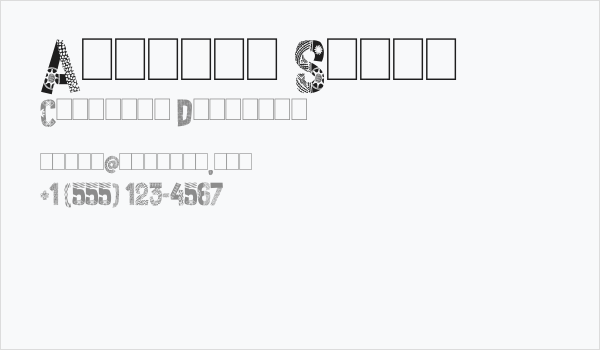 African Style Business Card