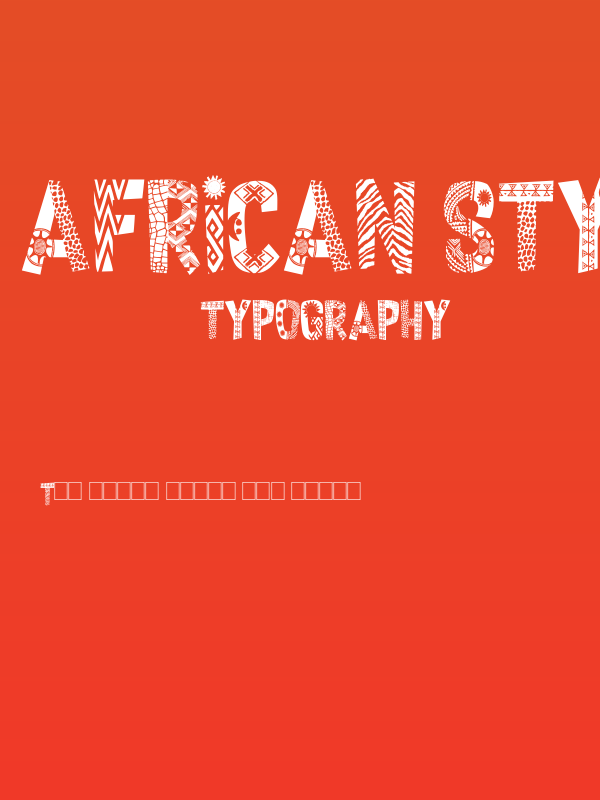 African Style Poster