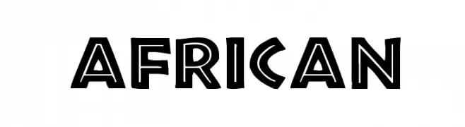 African  Frei Schriftart Herunterladen