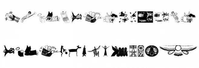 AfricanAngelsAndSpirits Fonte MAIÚSCULAS
