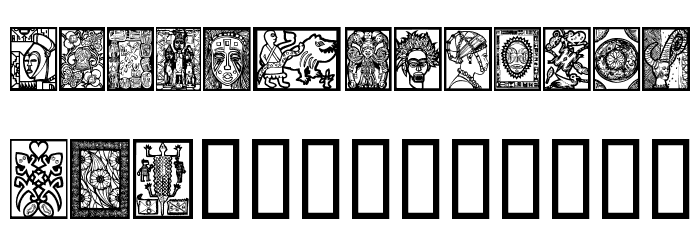 AfricanDesign フォント 小文字