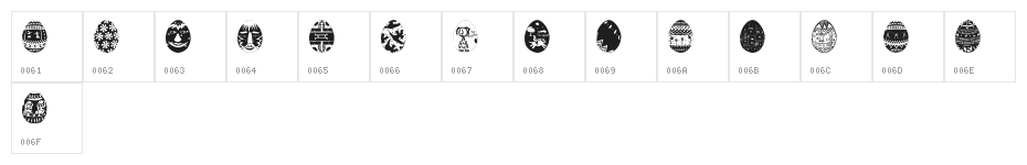 AfricanEggs Character Map