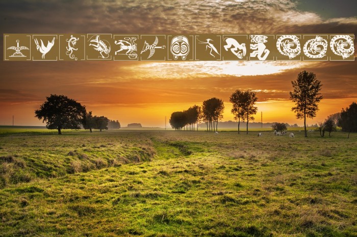 AfricanGhosts Font examples