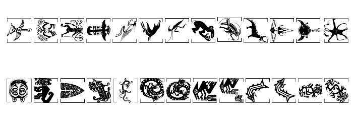 AfricanGhosts Font LOWERCASE