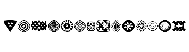 AfricanSymbols Шрифта