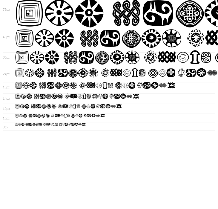 AfricanSymbols Waterfall