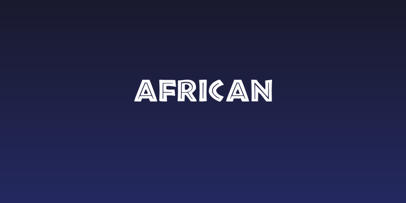 African Social Header