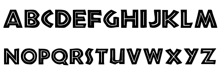 African Font LOWERCASE