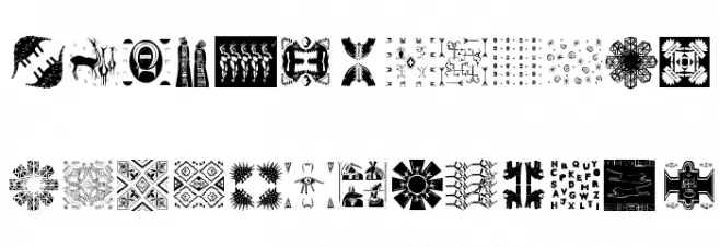 Africanissima 字体 大写