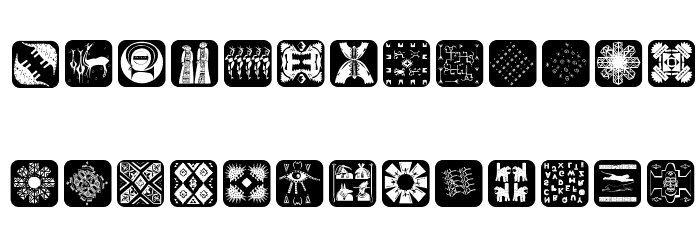 AfricanissimaInvers Font LOWERCASE