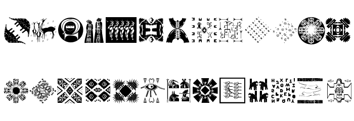 Africanissima Font LOWERCASE