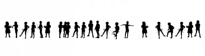 Afrika Children A Rural  Frei Schriftart Herunterladen