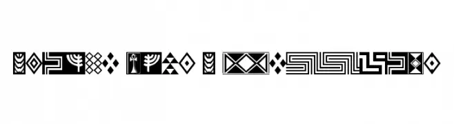 Afrika Gold A Patterns  Frei Schriftart Herunterladen