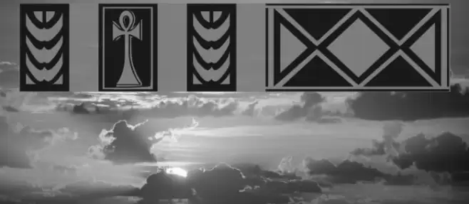 Afrika Gold A Patterns Font examples