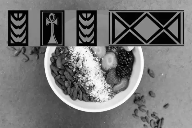 Afrika Gold A Patterns Font examples