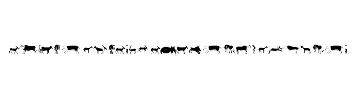Afrika RockArt F Animals1 Regular Fonte