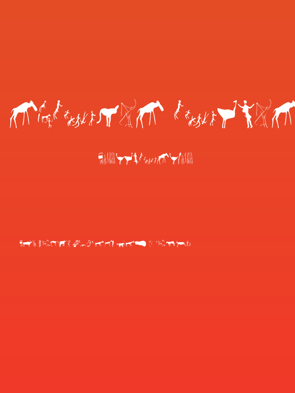 Afrika RockArt N Cberg2 Poster