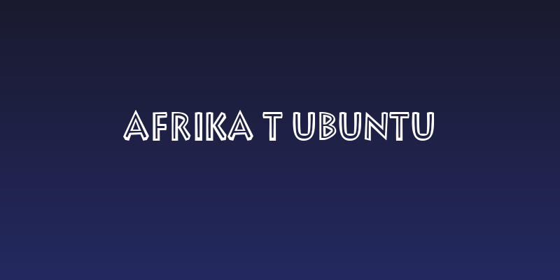 Afrika T Ubuntu Social Header