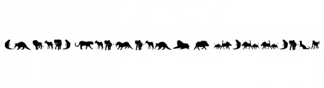 Afrika Wildlife B Mammals2  les polices de caractères gratuit tlcharger