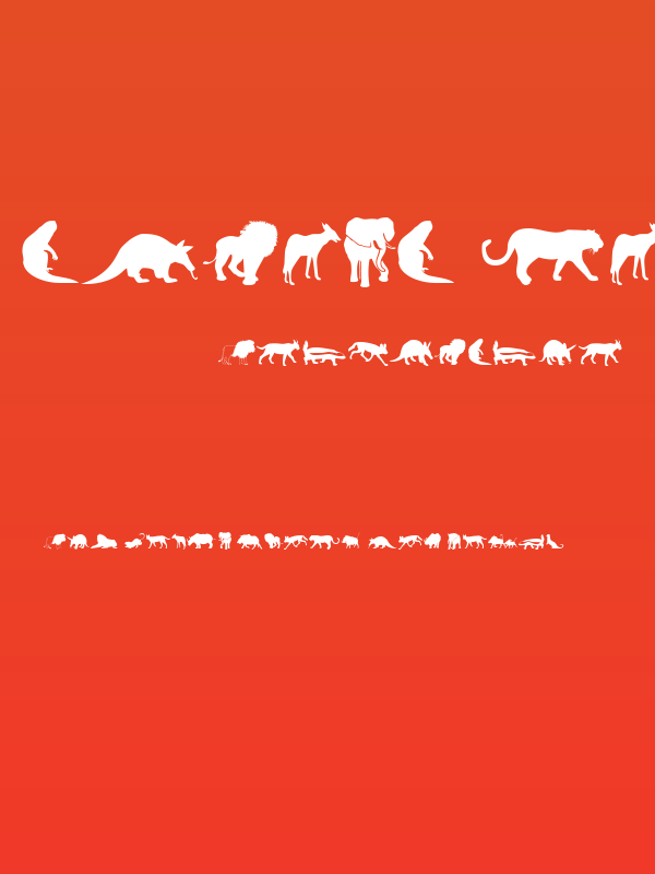 Afrika Wildlife B Mammals2 Poster