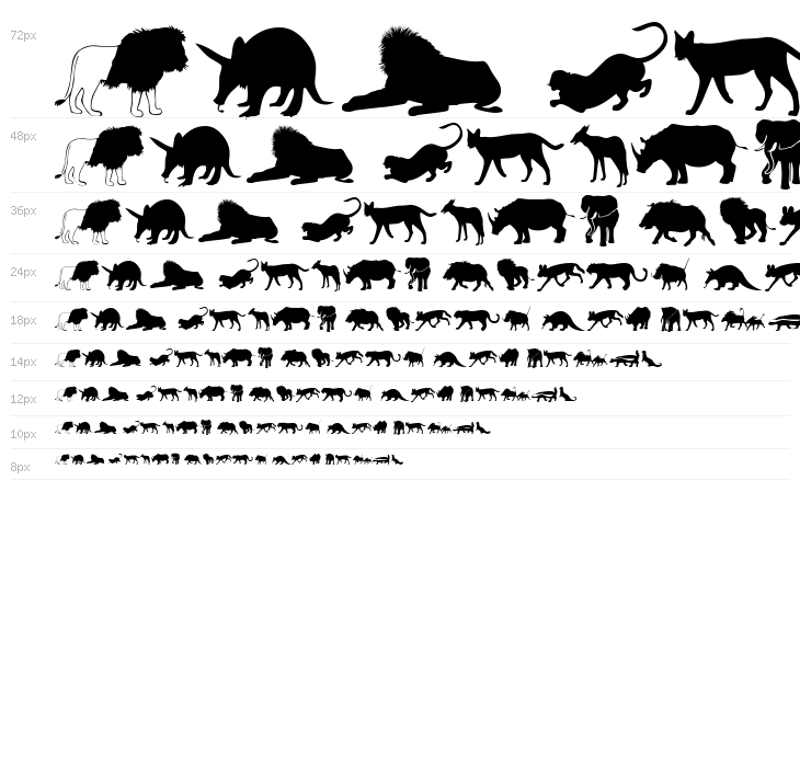 Afrika Wildlife B Mammals2 Waterfall