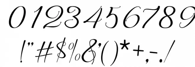 Afrilescript Font OTHER CHARS